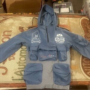 Life Code Progressive Jacket/Hoodie/Pullover Heather Blue & Reflective Size S